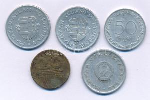 1946. 20f tombak + 1946-1947. 1Ft Al "Kossuth-címer" (2xklf) + 1952. 1Ft Al "Rákosi c...
