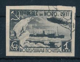 1931 Zeppelin vágott bélyeg Mi 404 B (Mi EUR 60.-)