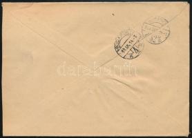 1953 Expressz ajánlott levél 5Ft bérmentesítéssel "SZOLNOK" - Budapest / Express registere...