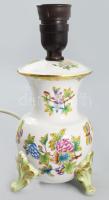 Herendi Viktória mintás asztali lámpatest. Jelzett, kézzel festett, m: 24 cm
