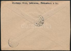 1953 Expressz levél 5 db Néphadsereg napja bélyeggel "DEBRECEN" - Budapest / Express cover