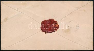 1875 2kr + 3kr levélen / on cover