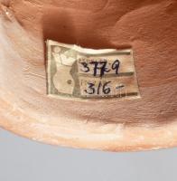 Berkovits Anna (1911-1986): Lány tállal. Jelzett. hibátlan, címkével, m: 33,5 cm