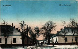 Szabadka, Subotica; 86-os laktanya télen / military barracks in winter (Rb)