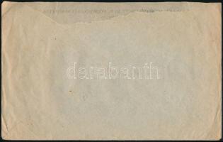 1921 Ajánlott expressz levél 9 db bélyeggel "CSURGÓ" - Keszthely / Registered express cove...