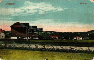 1916 Kolozsvár, Cluj; Sport tér, focipálya / sports ground, football pitch (kopott sarkak / worn corners)