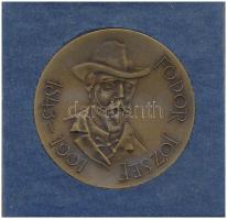 Kiss Nagy András (1930-1997) DN "Fodor József 1843-1901" kétoldalas bronz emlékérem, "Állami Pénzverő" feliratú műanyag tasakban, tanúsítvánnyal (60mm) T:AU kis patina