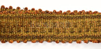 3 méter fémfonalas textilszél, jó állapotban