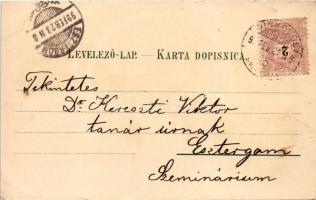 1899 Vinkovce, Vinkovci; Katolicka crkva, Kuca brodske Im. Obcine, Kr. Vel. Gimnazija, Pravoslavna c...