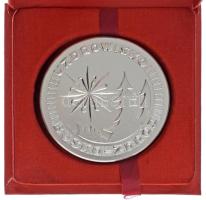 Lengyelország 1986. "Uzdrowisko Busko-Zdrój / 150 lat uzdrowiska - 1836-1986 (Busko-Zdrój Gyógyfürdő / 150 éves a gyógyfürdő)" kétoldalas Al emlékérem eredeti dísztokban, adományozói igazolvánnyal (66mm) T:AU Poland 1986. "Uzdrowisko Busko-Zdrój / 150 lat uzdrowiska - 1836-1986 (Busko-Zdrój Spa / 150 years of the spa)" double-sided Al commemorative medal in original case, with donor certificate (66mm) C:AU