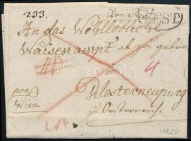 1823 Franco cover "PEST."