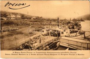 Orsova, A Magyar Királyi Folyam- és Tengerhajózási Részvénytársaság hajóműhelye / shipyard, ship factory (EM)
