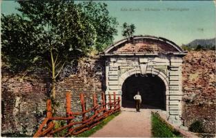 Ada Kaleh, Várkapu. M.G. (Orsova) / Festungstor / fortress, castle gate