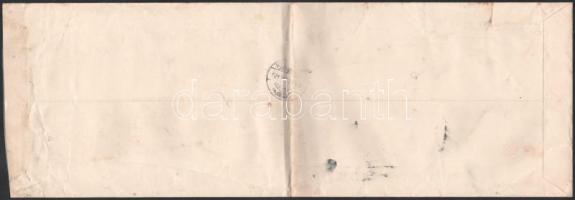 1921 Nagy alakú ajánlott levél 2 db Hivatalos bélyeggel / Registered cover with official stamps