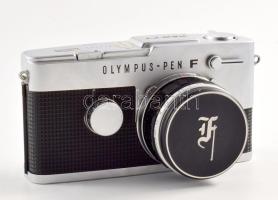Olympus Pen FT fényképezőgép F. Zuiko Auto -8 1:1,8 f: 38 mm objektívvel, szép állapotban, lencsevédő sapkával, tokkal.