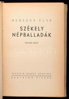 Benedek Elek: Székely népballadák. Jaschik Álmos képeivel. Bp., Pantheon. Kiadói egészvászon kötés, jó állapotban.