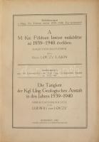 Magyar Kir. Földtani Intézet évi jelentései az 1933-35. évi évekről. III-IV. köt./ az 1936-1938. éve...