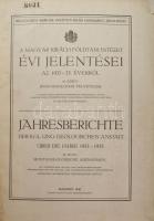 Magyar Kir. Földtani Intézet évi jelentései az 1933-35. évi évekről. III-IV. köt./ az 1936-1938. éve...