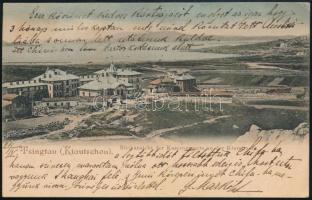 Kiautschou 1904 Képeslap Szegedre / Postcard to Hungary