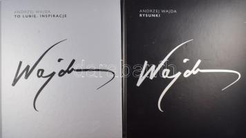 Andrzej Wajda Rysunki. Warszawa, 2019, Multiart, 231 p. +Andrzej Wajda To lubię. Inspiracje. Warszawa, 2019, Multiart, 303 p. A két elegánsan kivitelezett kötet gazdag képanyaggal mutatja be a világhírű lengyel filmrendezőt, mint képzőművészt. Wajda gyermekkorában szenvedélyesen rajzolt, a Képzőművészeti Akadémián tanult, barátságban állt Andrzej Wróblewskivel, s a képzőművészet - filmes sikerei mellett - élete végéig elkísérte. Az első album - Andrzej Wajda Rajzok - a művész saját alkotásait tartalmazza, kommentárokkal kísérve. Ezek részben a filmjeihez, színházi rendezéseihez kapcsolódó vázlatok, részben a rendező világ körüli utazásairól készült rajzok. Kiváló mesterségbeli tudásról, kifejező vonalvezetésről és erőteljes érzelmi töltésről árulkodó művek. A második album - Andrzej Wajda Inspirációk, amiket szeretek - több mint száz festményt tartalmaz. Alkotóik a leghíresebb lengyel festők közé tartoznak, akik a legnagyobb hatást gyakorolták Wajda film- és színházművészetére: Wyspiański, Gierymski, Malczewski, Michałowski, Wróblewski, Sasnal. A rendező rövid kommentárokkal indokolja választását. Kiadói kartonált papírkötés, kissé karcos borítókkal.