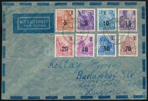 1954 Légi levél Budapestre / Airmail cover to Hungary
