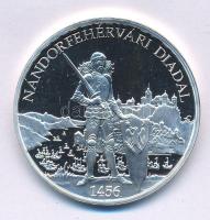 Fritz Mihály (1947- ) DN "Nándorfehérvári diadal 1456 / Magyarország Történelme" Ag emlékérem kapszulában (15g/0.500/34mm) T:PP