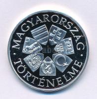 Fritz Mihály (1947- ) DN "Államalapítás 1000 / Magyarország Történelme" Ag emlékérem kapsz...