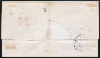 1868 Levél Párizsba / Cover to Paris "LONDON / PAID" + "B32"