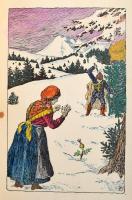 Faylné Hentaller Mária: Mesék, regék és elbeszélések. Bp., Athenaeum. Kiadói festett egészvászon köt...