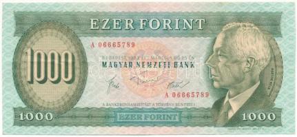 1983. március 25. 1000Ft "A 06665789" T:F, szép papír Adamo F44