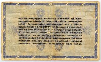 1946. 10.000.000AP vastagabb fehér papíron T:VG
Adamo P54