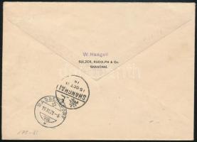 1921 Dekoratív ajánlott levél Svájcba / registered cover to Switzerland