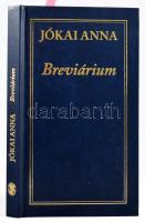 Jókai Anna: Breviárium. (Dedikált!) Vál. és szerk.: Tenke Sándor. Bp., 2005, Széphalom Könyvműhely. Első kiadás. 227p. Kiadói aranyozott műbőr-kötés. A szerző, Jókai Anna (1932-2017), a Nemzet Művésze címmel kitüntetett, kétszeres Kossuth-díjas és József Attila-díjas író- és költőnő által dedikált példány.