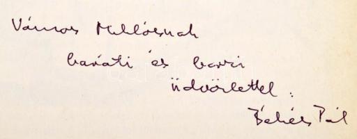 Békés Pál: Borz a sámlin. Vámos Miklós írónak dedikált példány. Móra Ferenc Könyvkiadó, 1986. 63p. C...