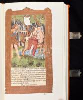 A párizsi hóráskönyv. Bp., 1985, Helikon. Facsimile kiadás, kísérőtanulmánnyal. Kiadói bársonykötés, fém veretekkel, kiadói kartontokban rajta kis szakadás. Számozott példány.