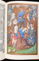 A párizsi hóráskönyv. Bp., 1985, Helikon. Facsimile kiadás, kísérőtanulmánnyal. Kiadói bársonykötés,...