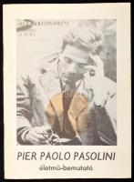 Pier Paolo Pasolini életmű-bemutató 1988. Magyar Filmintézet 32p. képekkel