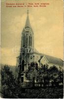 1908 Anina, Stájerlakanina, Steierdorf; Római katolikus templom. Kaden József kiadása W. L. (?) 1189. / church (EK)