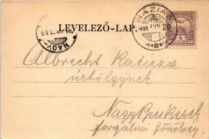 1901 Báziás, Téli állás, gőzhajók / Winterstand / winter port, steamships