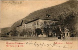 1901 Báziás, Pályaudvar, vasútállomás / railway station (EK)