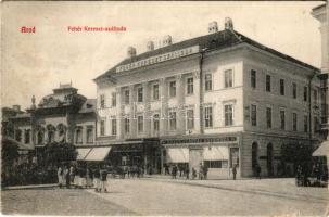 1910 Arad, Fehér Kereszt Szálloda, Braun Gusztáv kávéháza / hotel, café (fl)