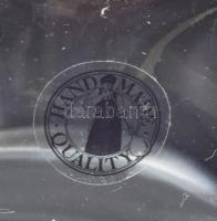 Leonardo design tejeskancsó, részben tejüveg színezéssel, jelzett, hibátlan, m: 27 cm