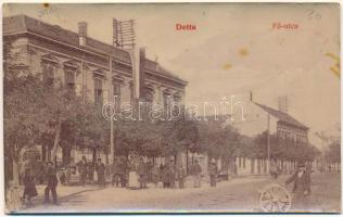 1907 Detta, Ghedu, Deta; Fő utca, szálloda / main street, hotel (fl)