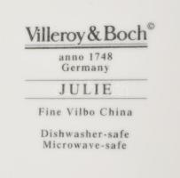 Villeroy &amp; Boch "Julie" 6 darab kávés csésze alátéttel, jelzett, hibátlan, d: 14,5...
