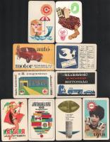 1969 Vegyes kártyanaptár tétel (Centrum Áruházak, Játékkiállítás '68, Kamara Varieté, stb.), 10 db