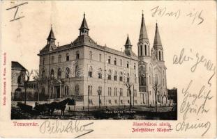 1903 Temesvár, Timisoara; Józsefvárosi zárda, templom. Morawetz &amp; Weisz kiadása / Iosefin, n...