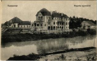 Temesvár, Timisoara; Regatta (evezős) egyesület klubháza / rowing club (EK)
