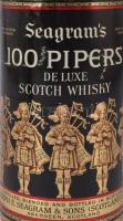 Seagram's 100 Pipers De Luxe Scotch Whisky, nem hűtve szűrt (non-chill filtered) skót whisky, b...