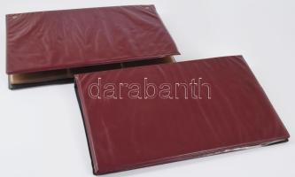 2 db üres képeslap-album, 31,5x19,5 cm méretben