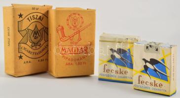 2 doboz Fecske cigaretta és 2 db Magyar pipadohány, mind bontatlan